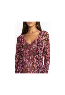 Agatha Mesh Midi Dress
