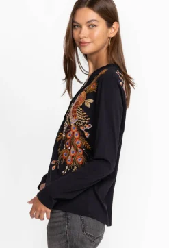 Ananke Button Neck Long Sleeve Tee