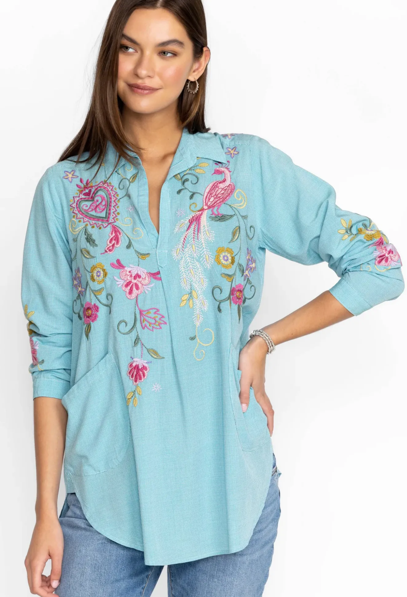 Ashlee Henley Popover Tunic