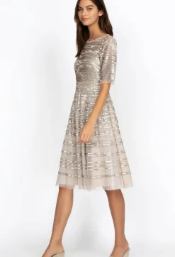 Beaded Mesh Dress