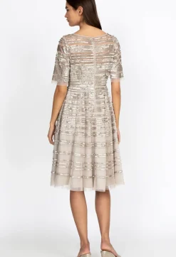 Beaded Mesh Dress