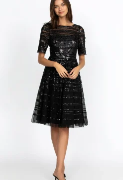 Beaded Mesh Dress