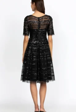 Beaded Mesh Dress