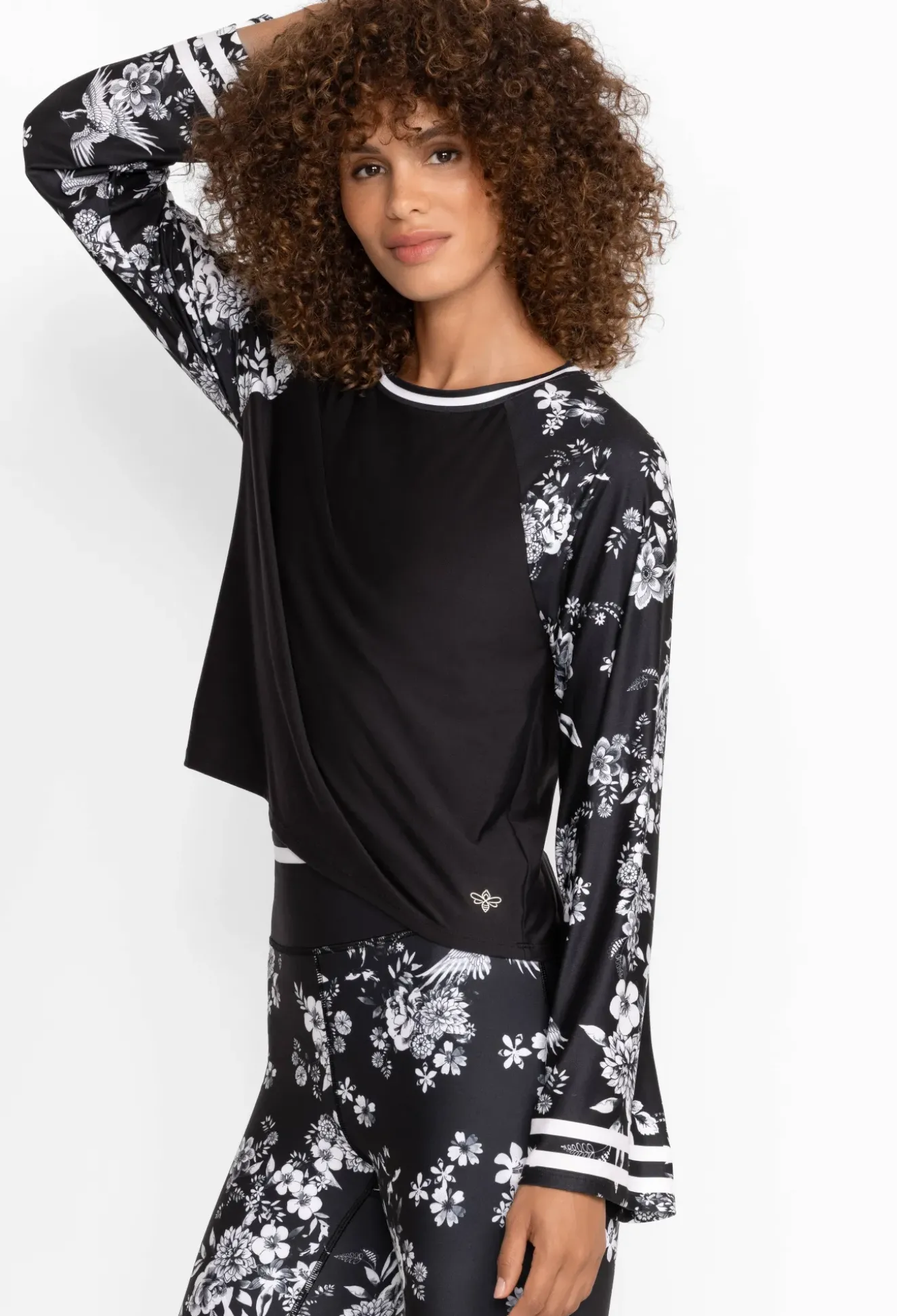 Bee Active Kimono Sleeve Swing Tee