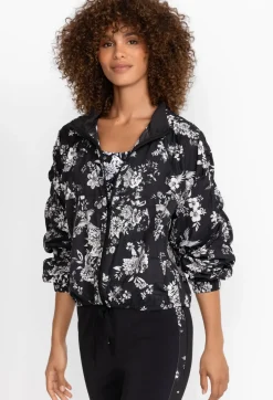 Bee Active Ruched Sleeve Parachute Jacket