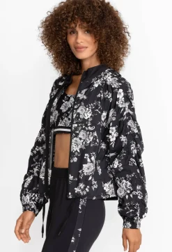 Bee Active Ruched Sleeve Parachute Jacket