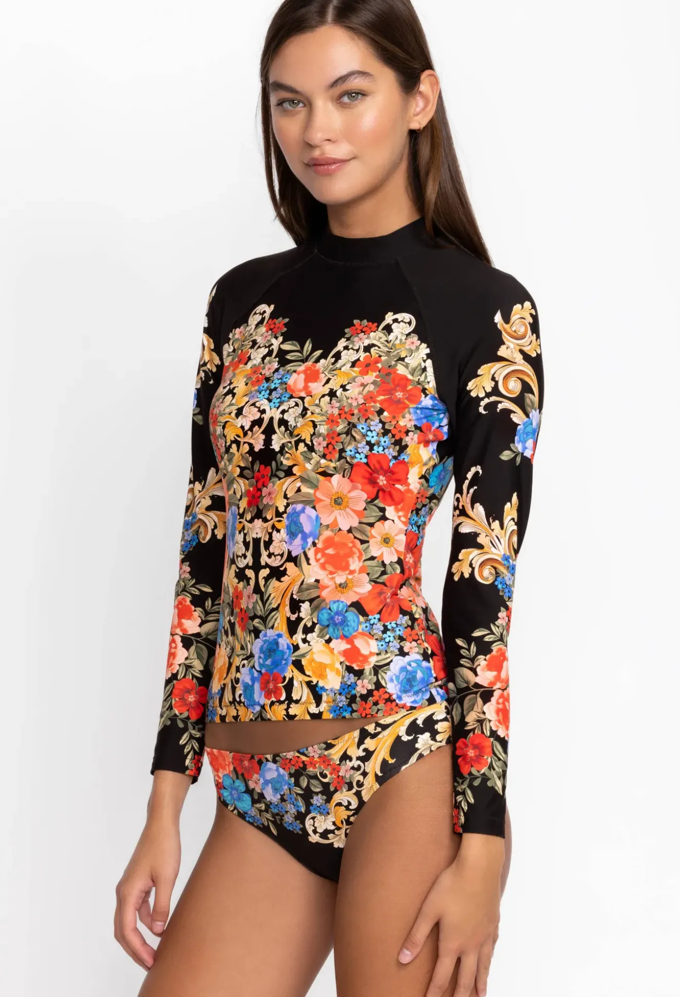 Black Royal Cut Out Back Surf Shirt