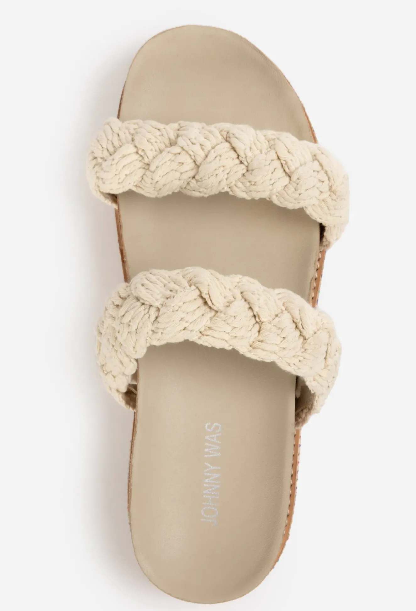 Braided Rope Sandal - Cream