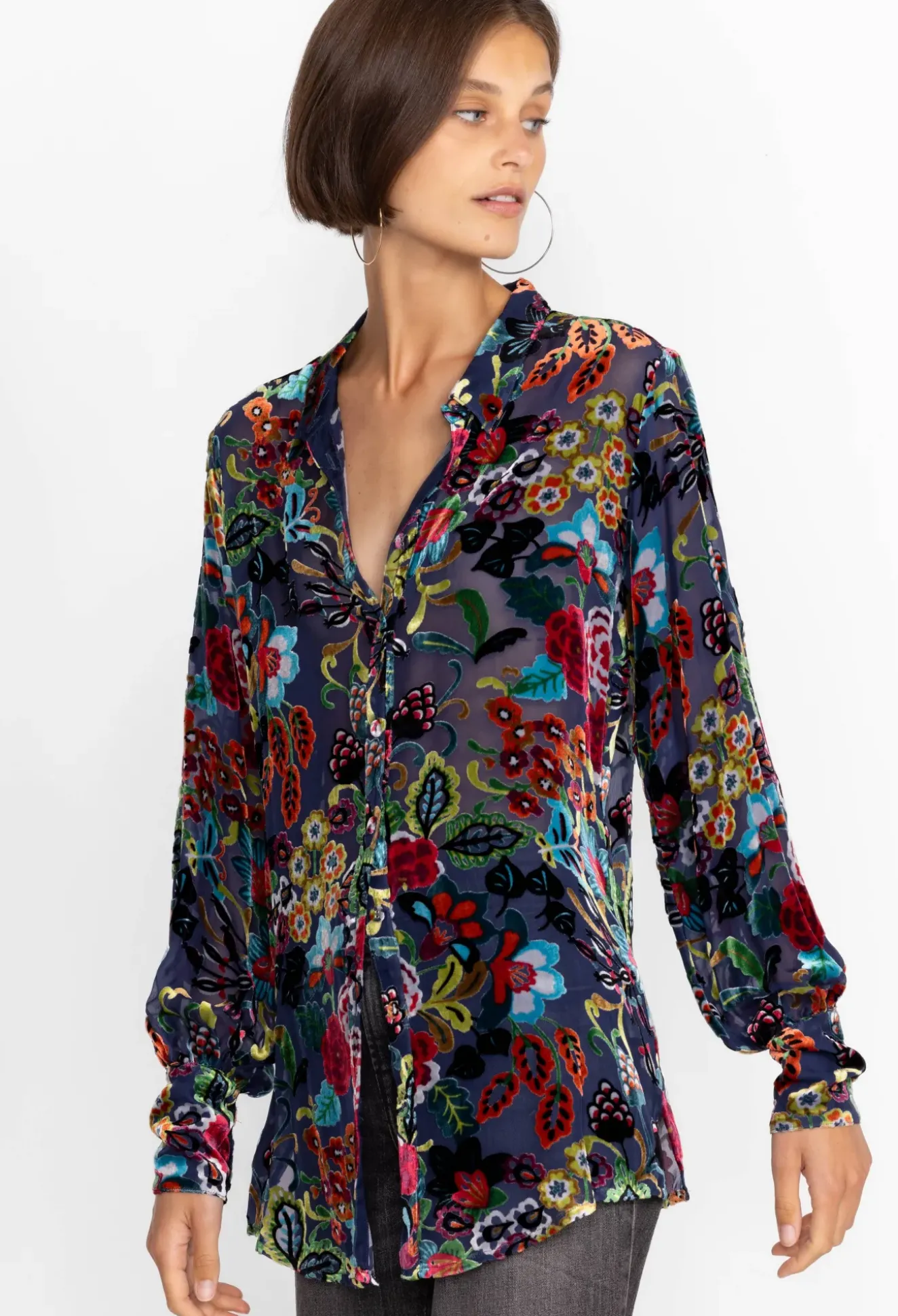 Burnout Yrene Blouse
