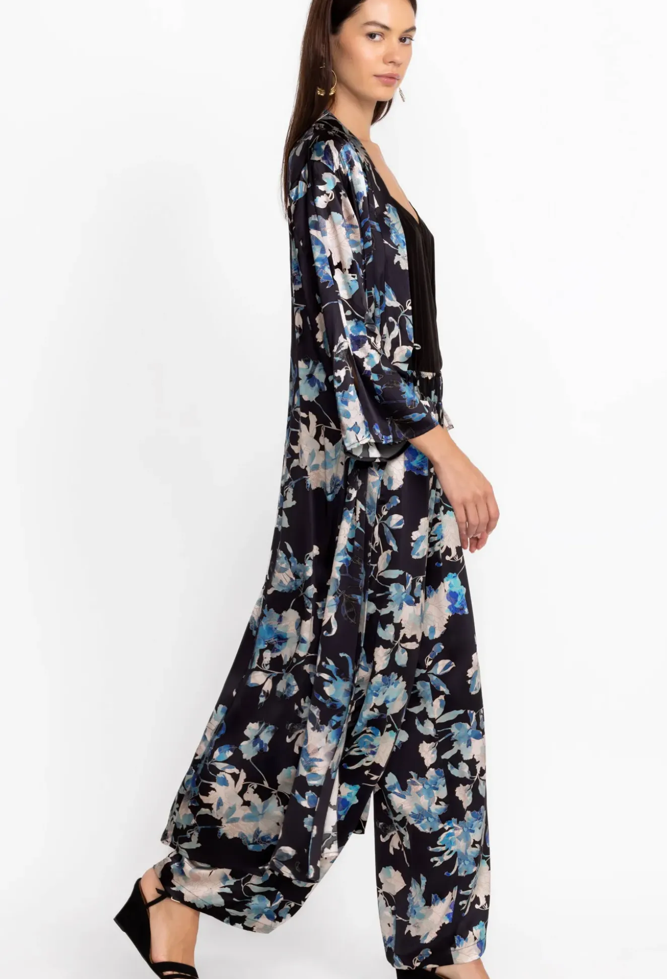 Charmeuse Wrap Kimono