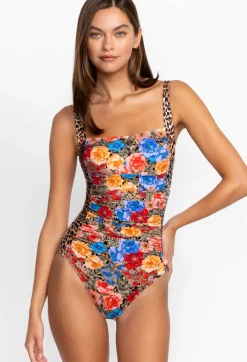 Cheetah Ruched One Piece