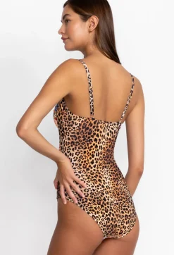 Cheetah Ruched One Piece