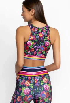 Criss Cross High Neck Sports Bra