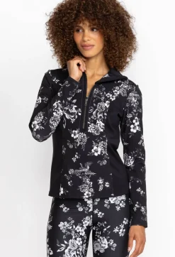 Dreamer Blocked Athletic Mock Neck Pullover
