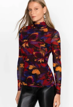 Eclipse Blooms Mesh Tee