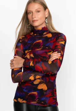 Eclipse Blooms Mesh Tee