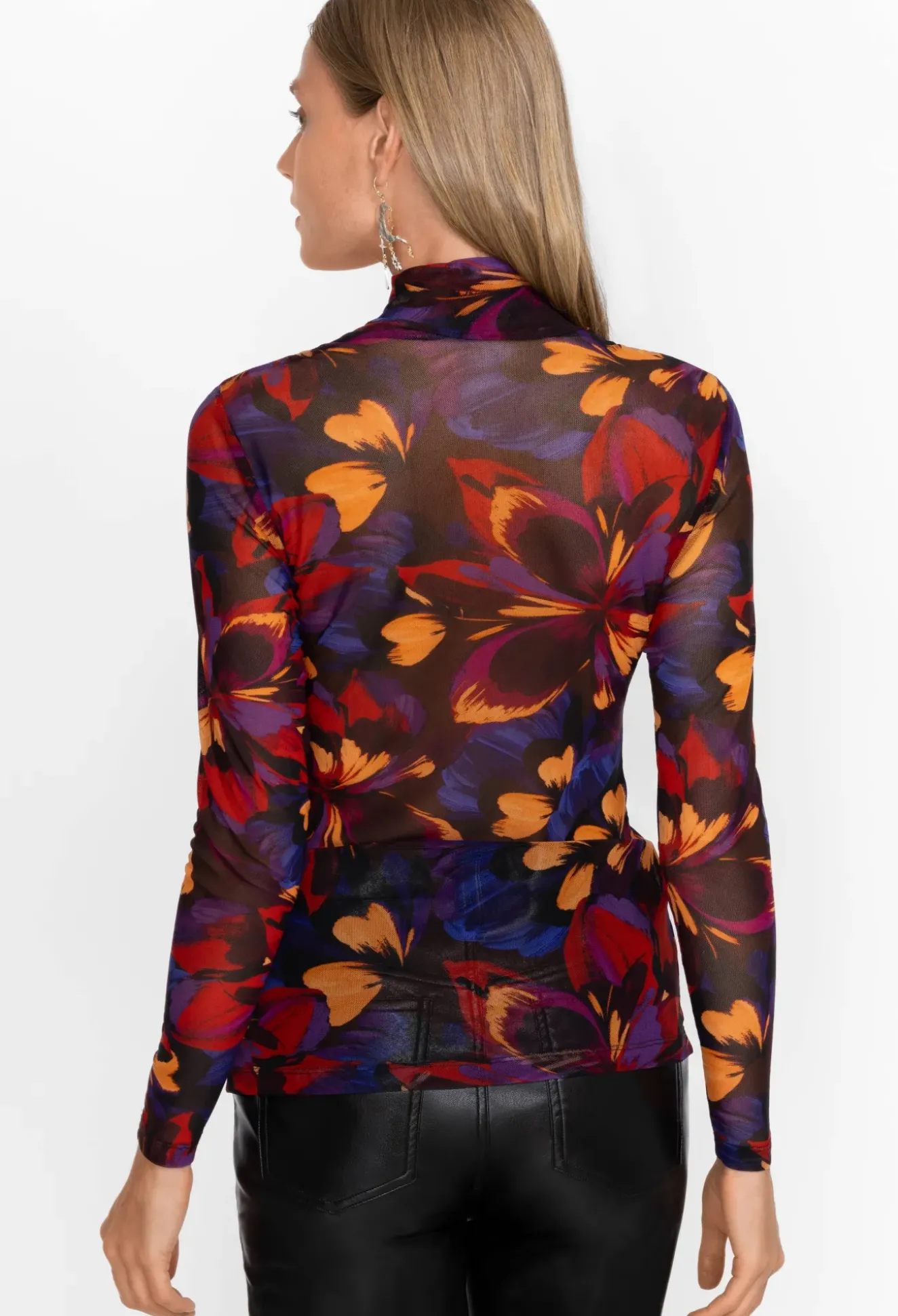 Eclipse Blooms Mesh Tee