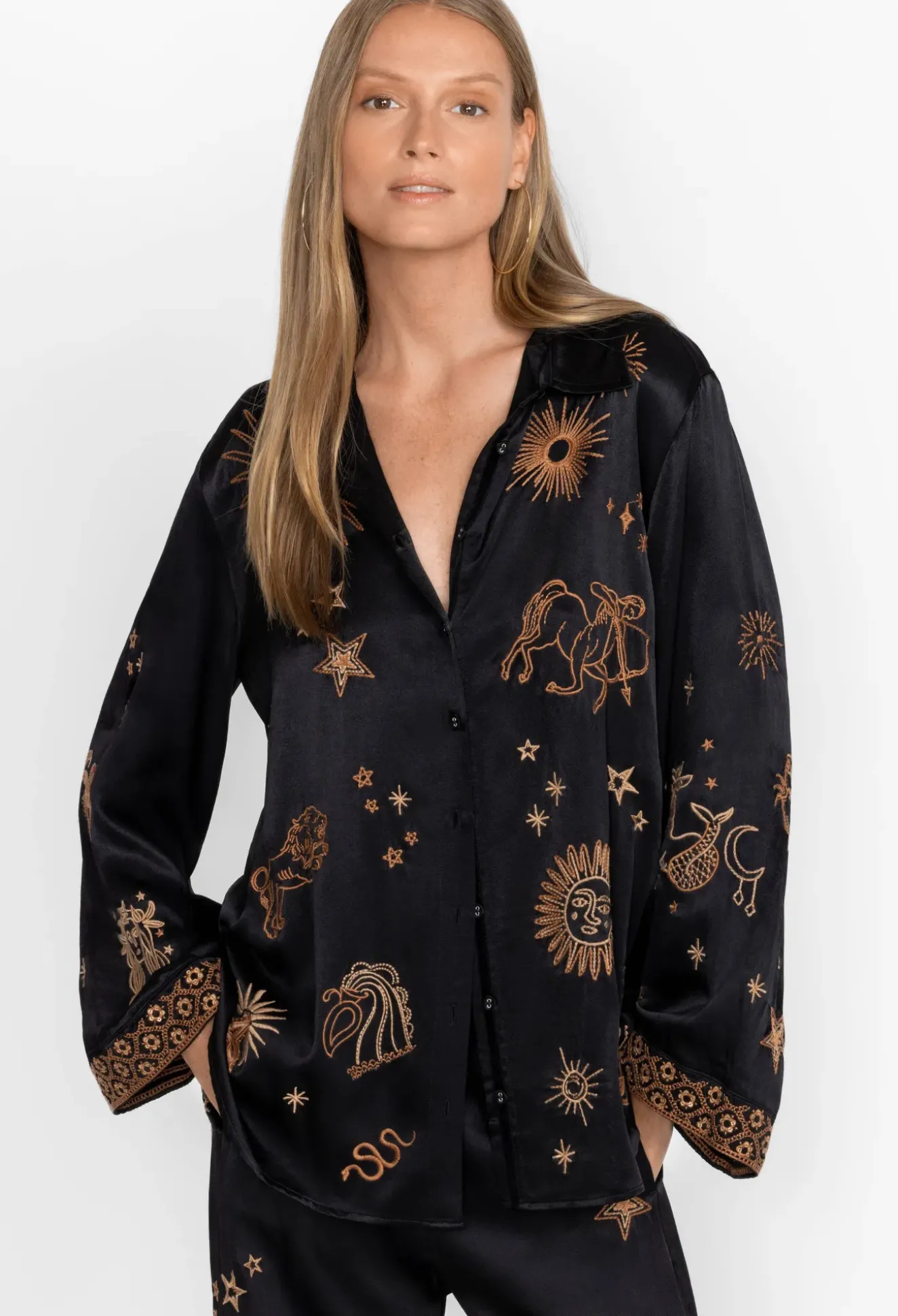 Estrella Kimono Sleeve Oversized Shirt