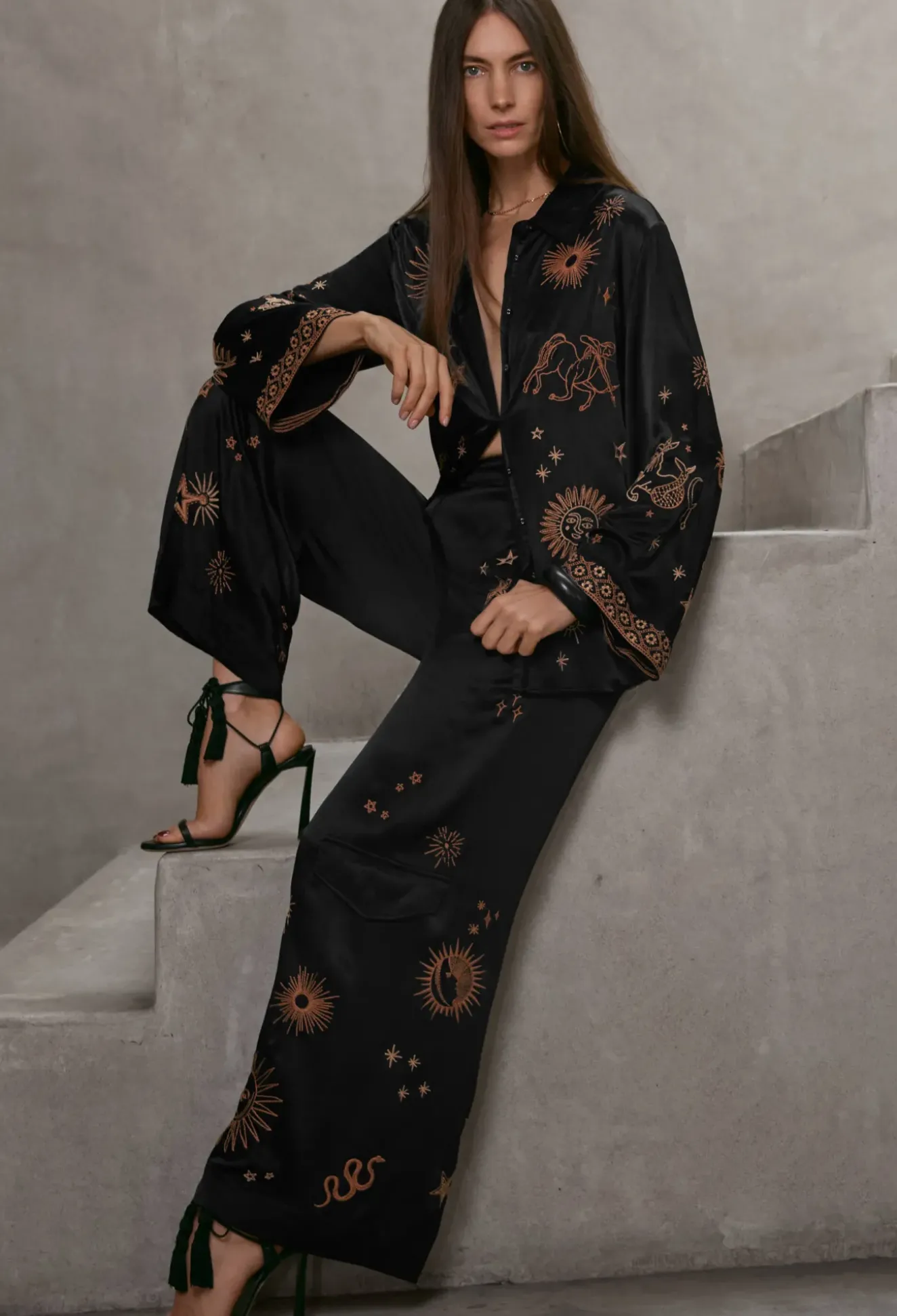 Estrella Kimono Sleeve Oversized Shirt