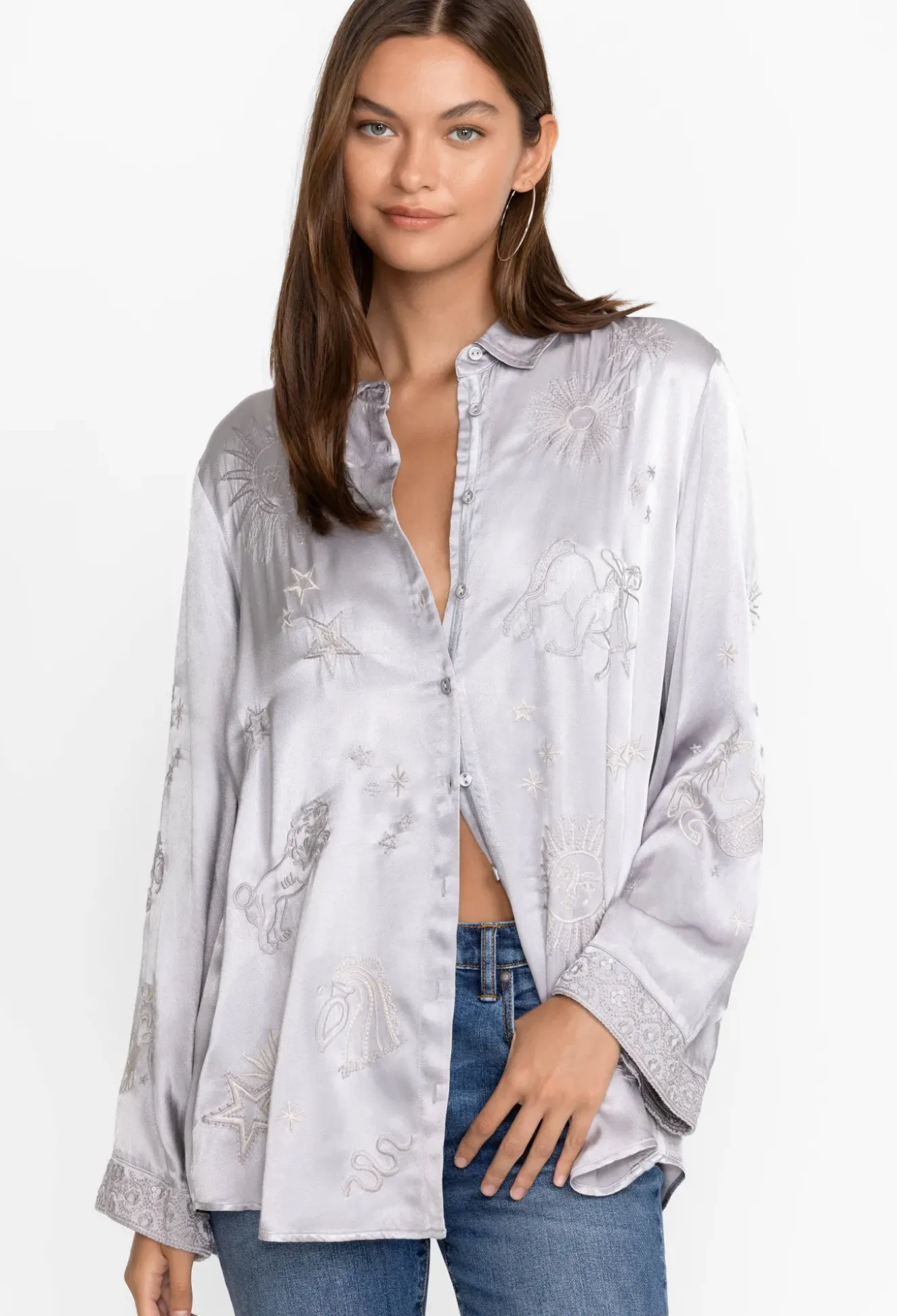 Estrella Kimono Sleeve Oversized Shirt