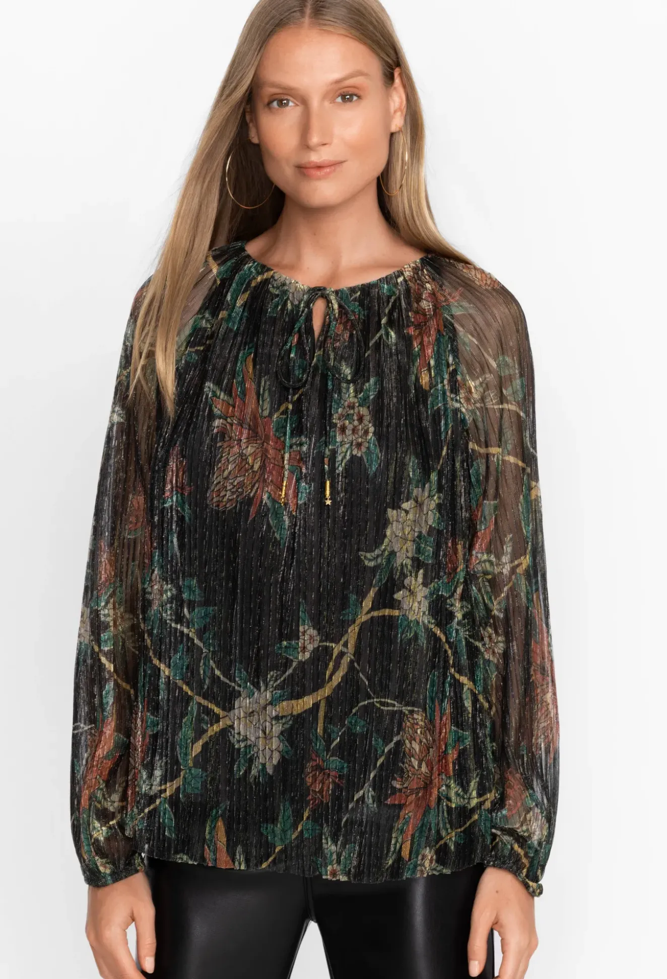 Evelina Metallic Blouse