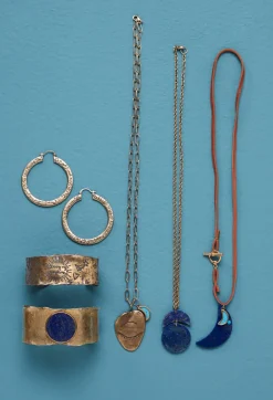 Evil Eye And Moon Charm Necklace