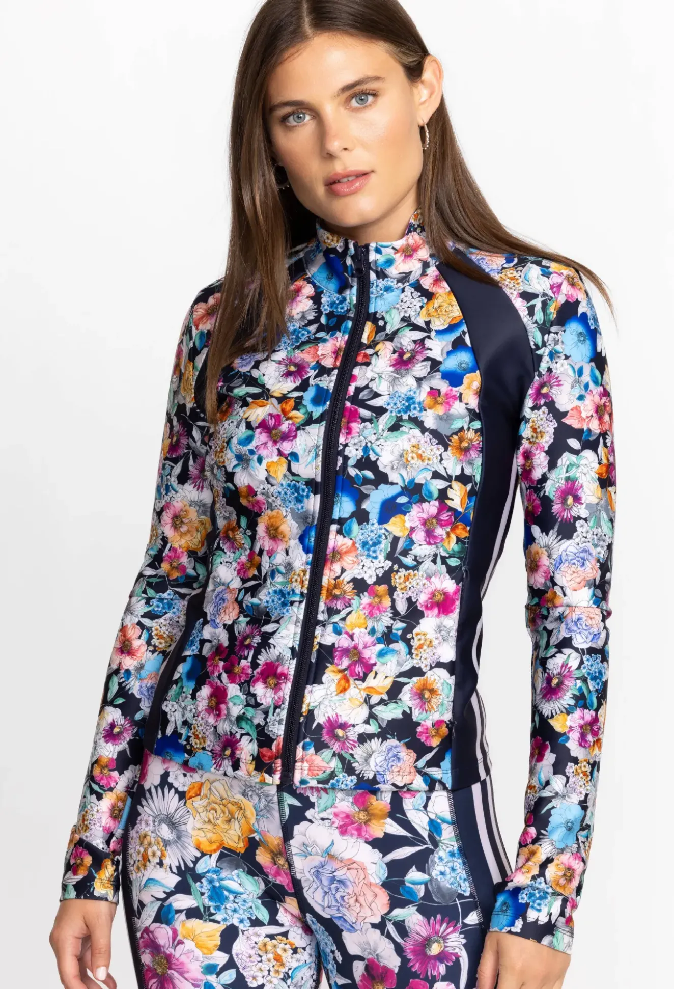 Fall Dance Fitted Athletic Jacket