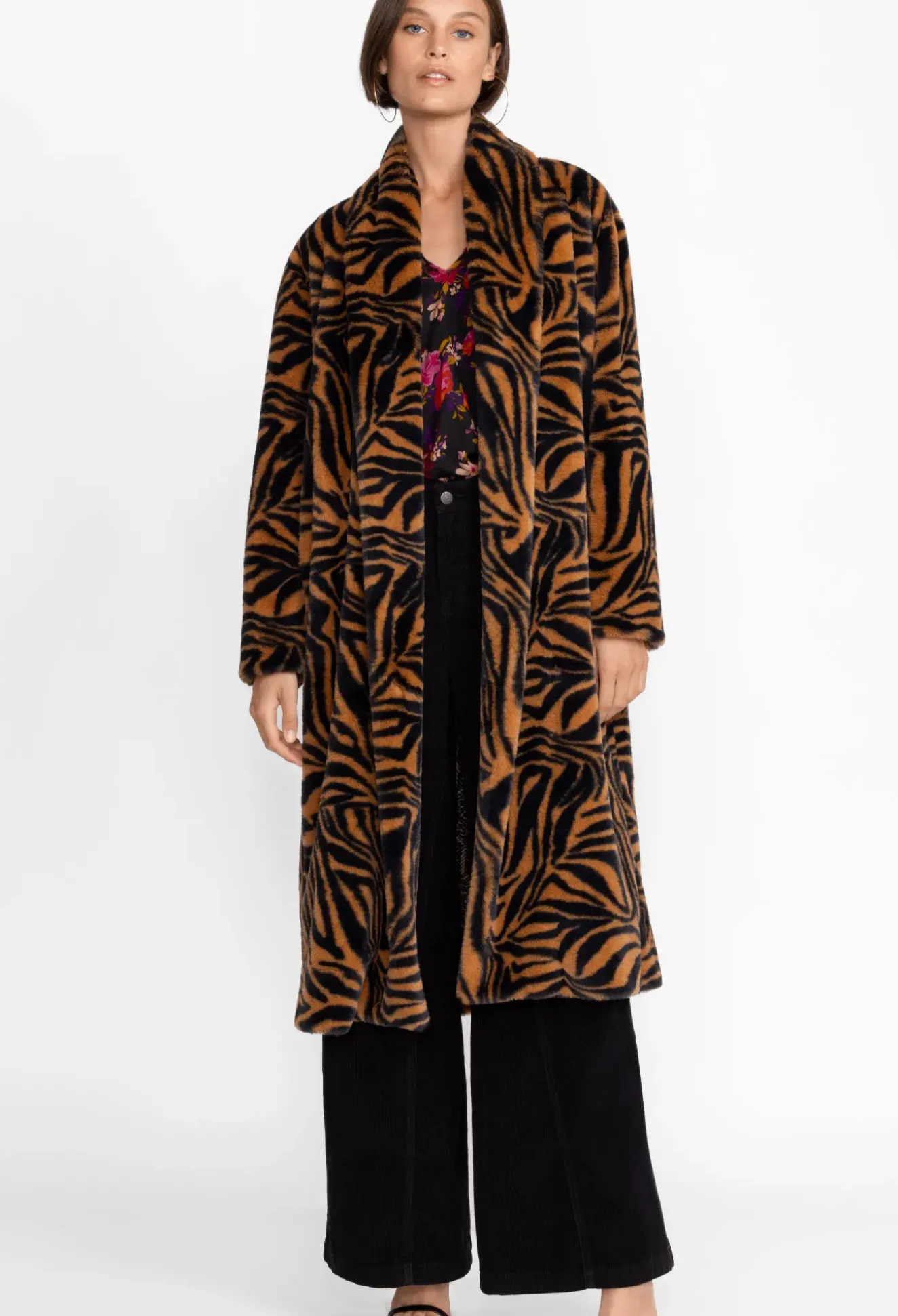 Faux Fur Long Coat