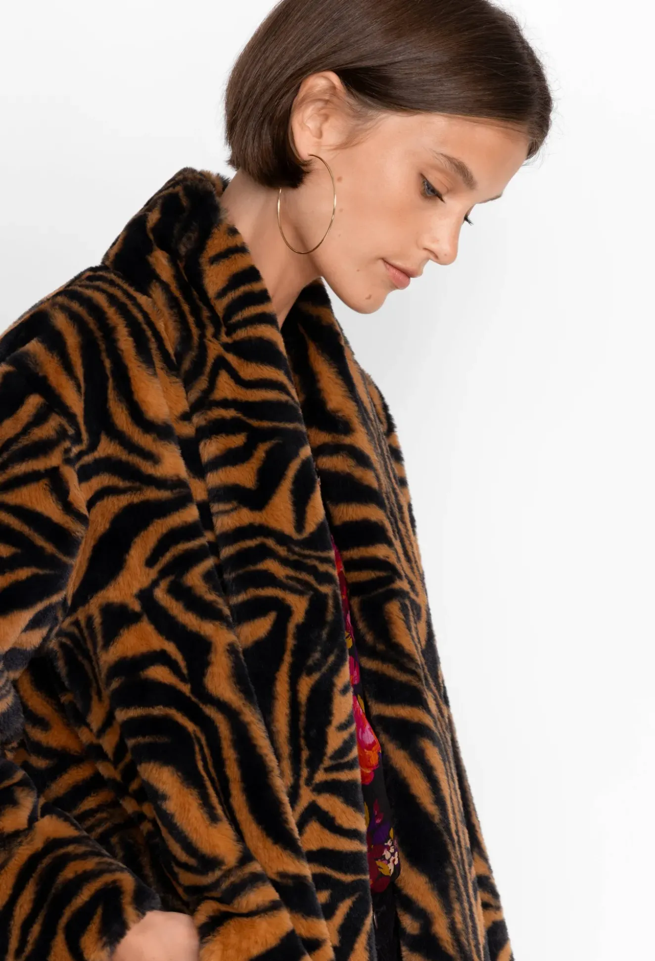 Faux Fur Long Coat