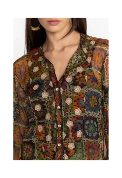 Flavie Mesh Blouse