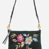 Floreale Italian Suede Clutch Crossbody