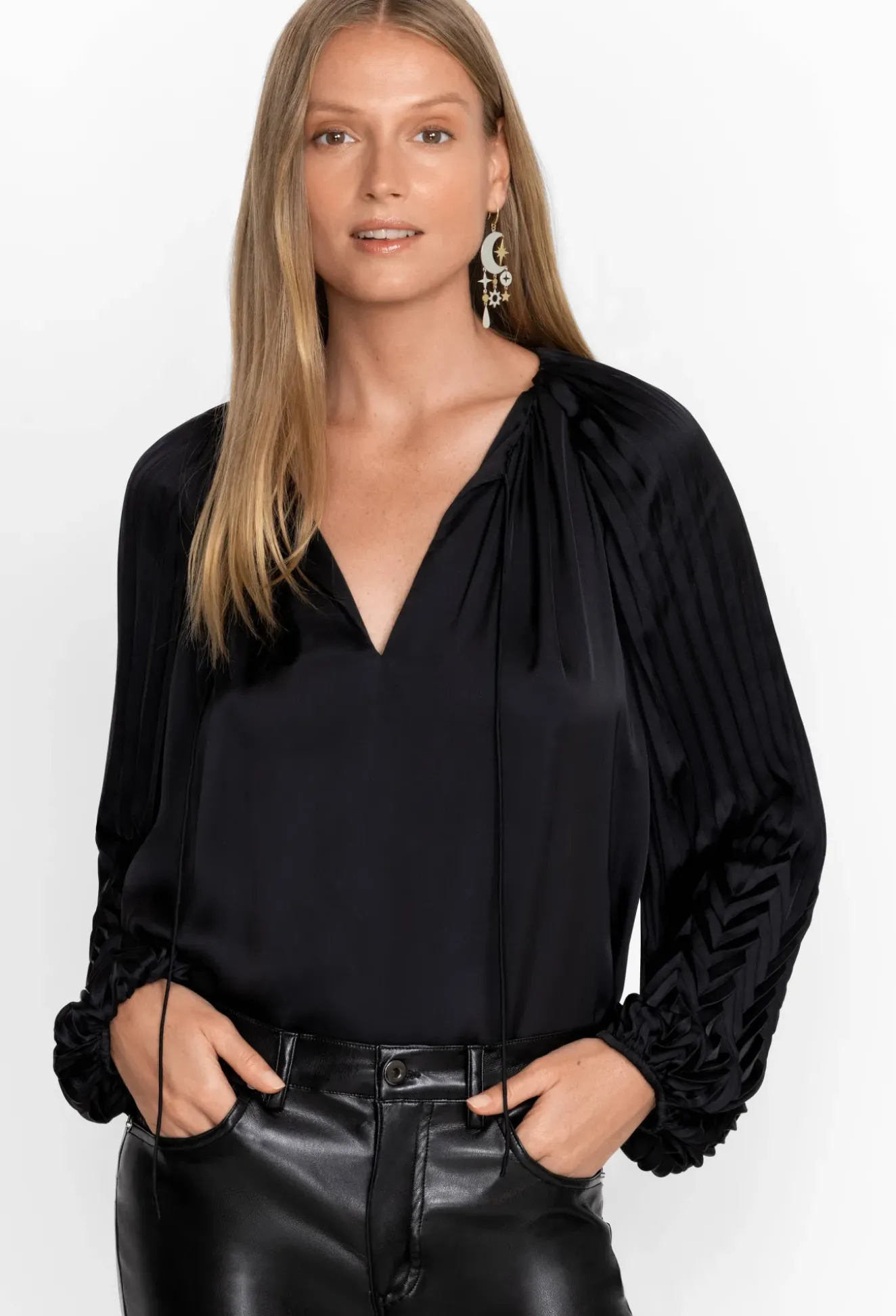 Gemma Pleated Blouse