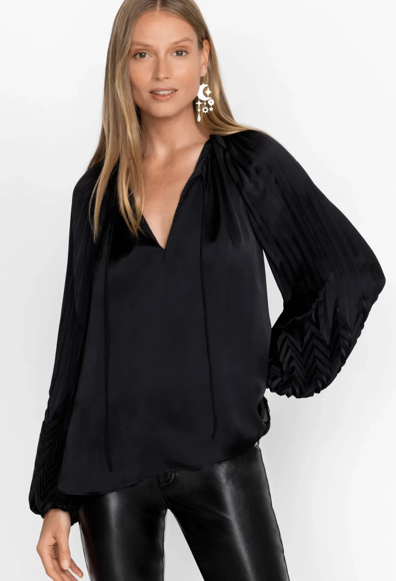 Gemma Pleated Blouse