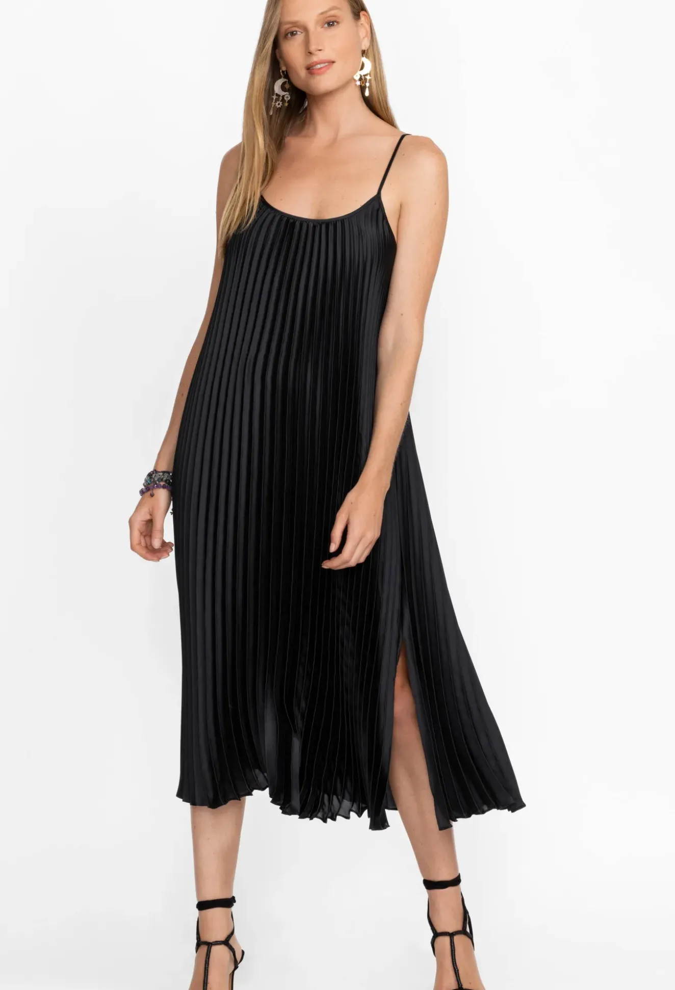 Gemma Pleated Midi Dress