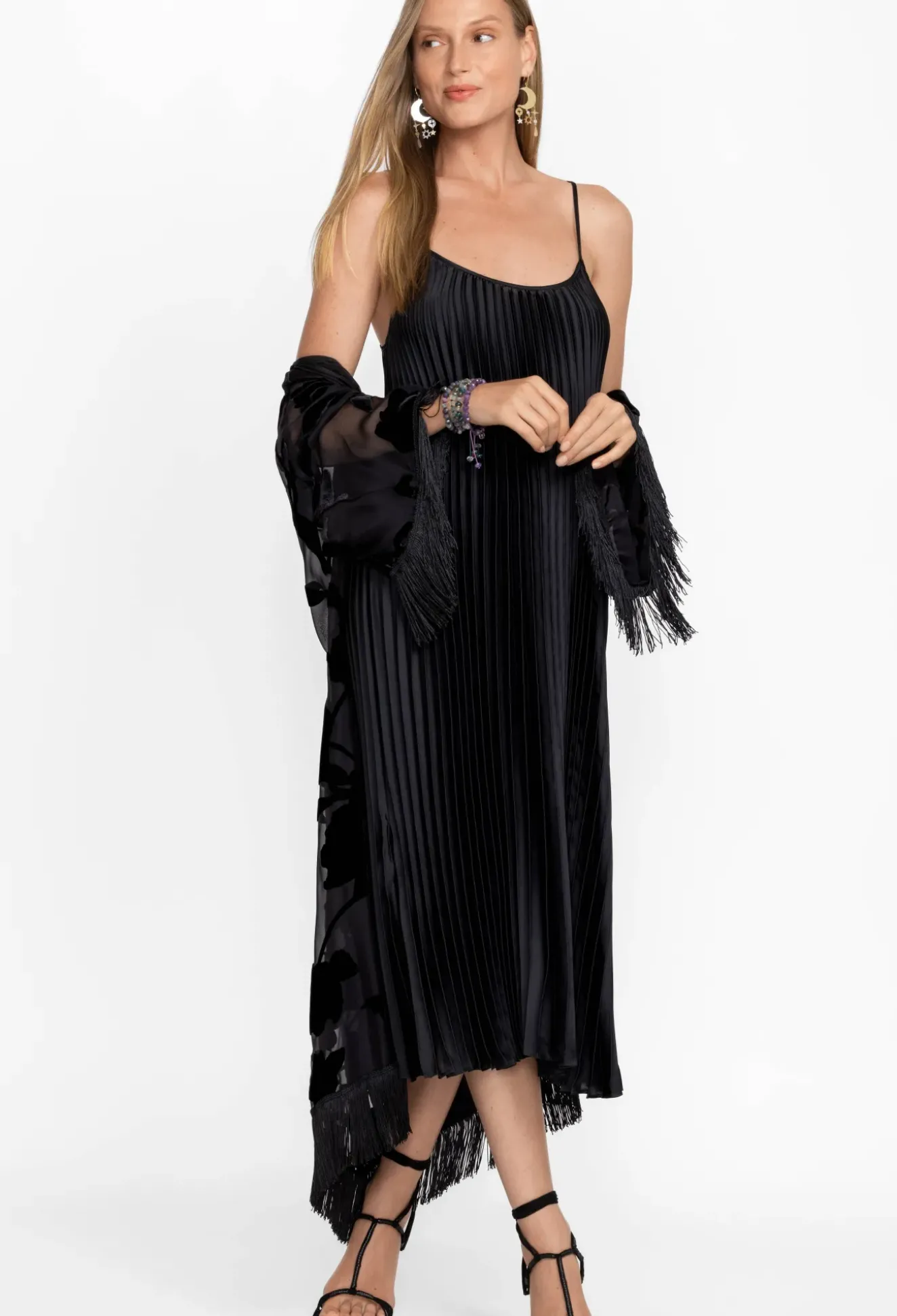 Gemma Pleated Midi Dress