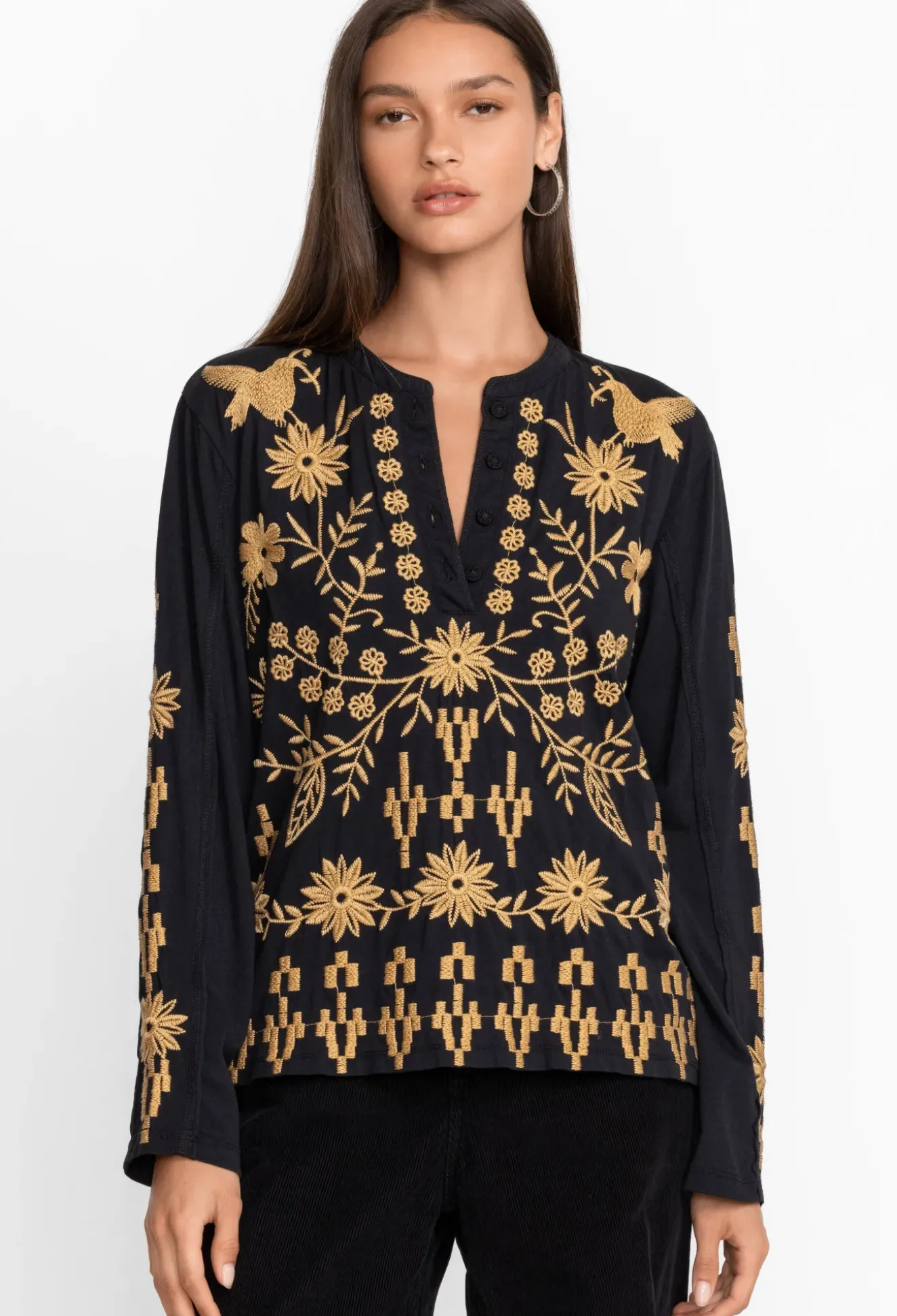Georgina Raw Seam Henley