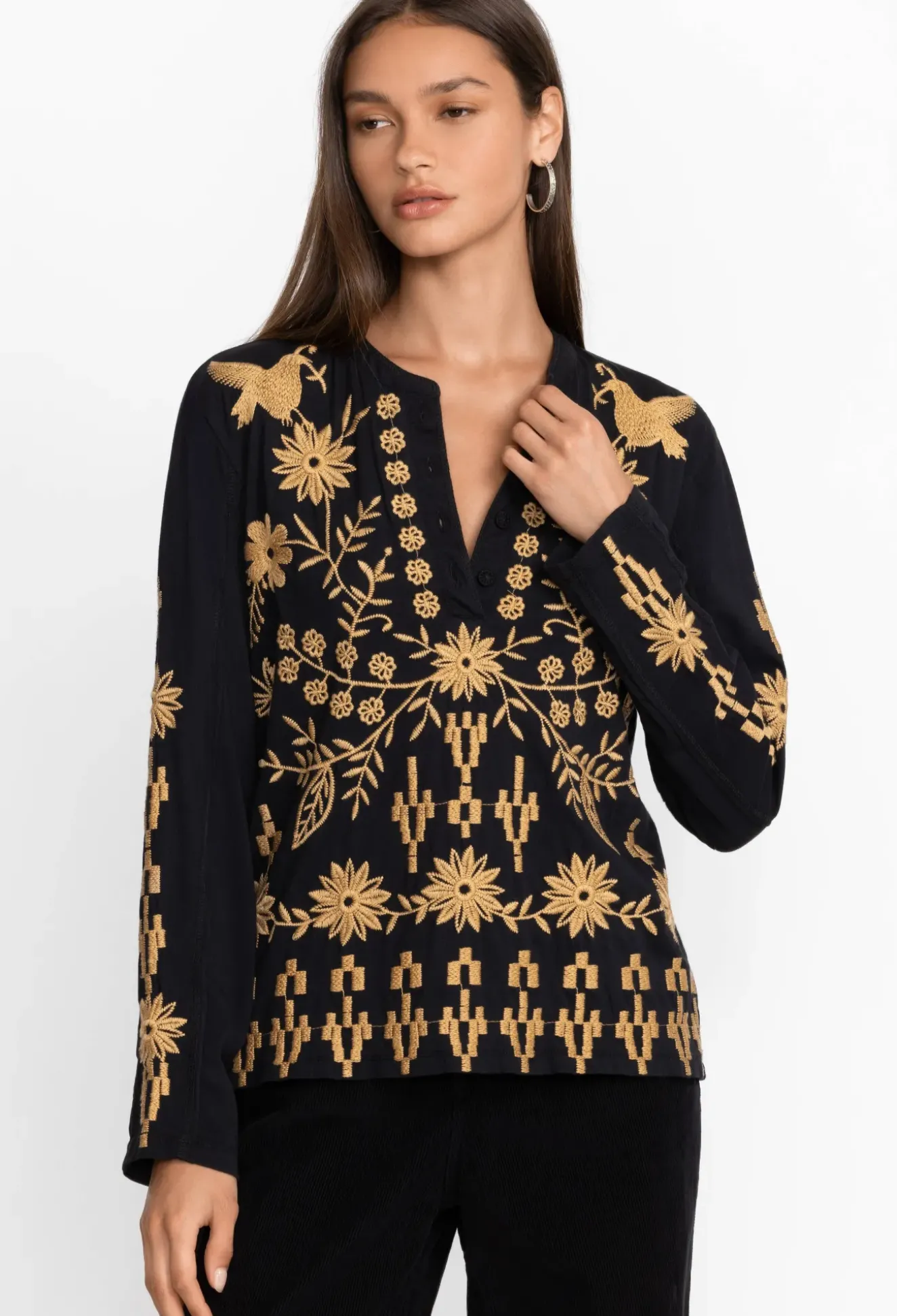 Georgina Raw Seam Henley