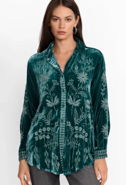 Georgina Velvet Oversized Shirt