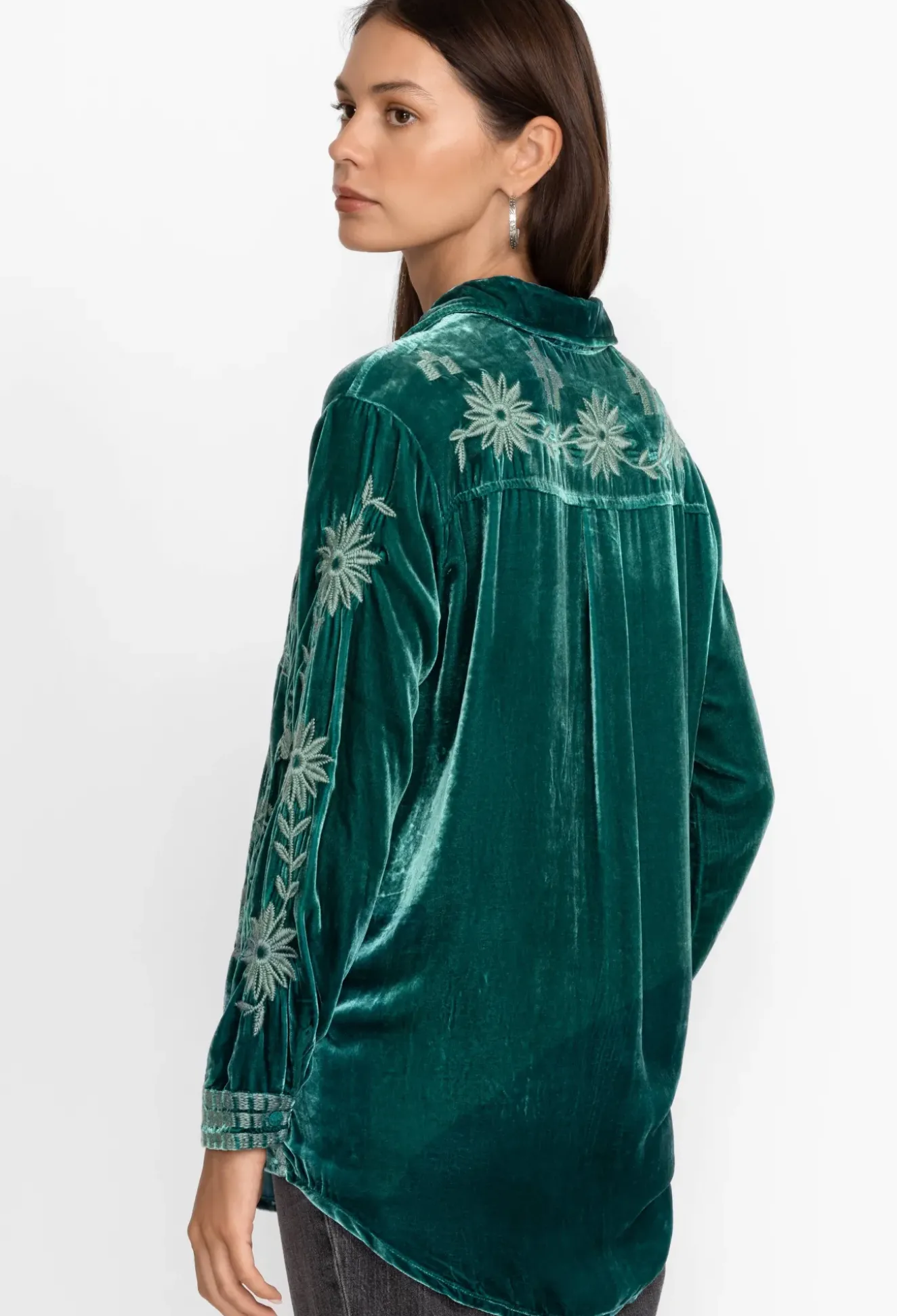 Georgina Velvet Oversized Shirt