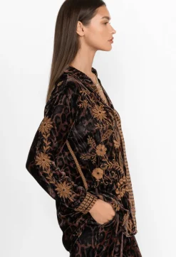 Georgina Velvet Oversized Shirt