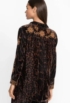 Georgina Velvet Oversized Shirt