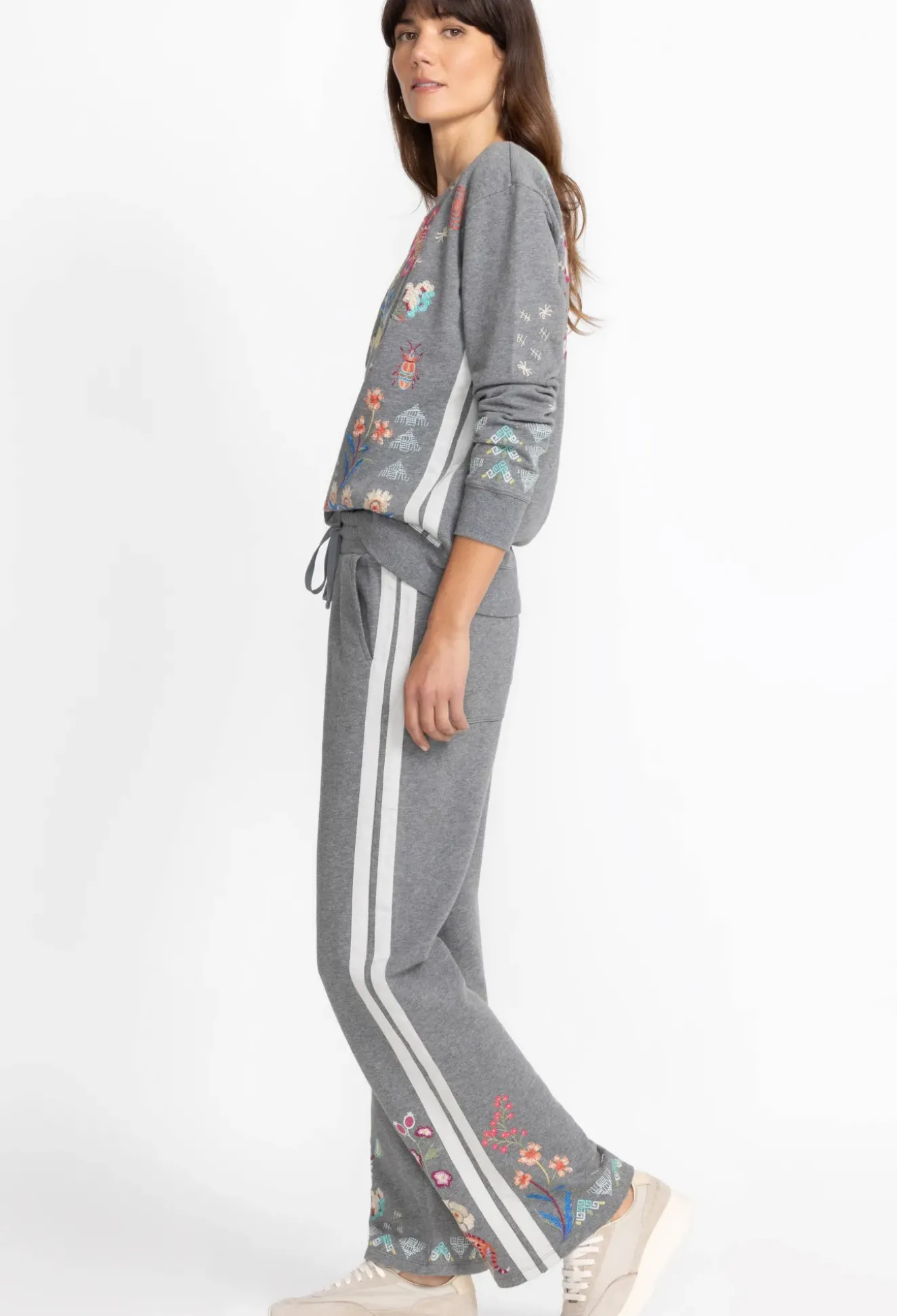 Griffin Wide Leg Ribbon Pant