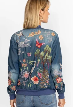 Heron Button Up Bomber Jacket