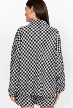 High Low Button Shirt