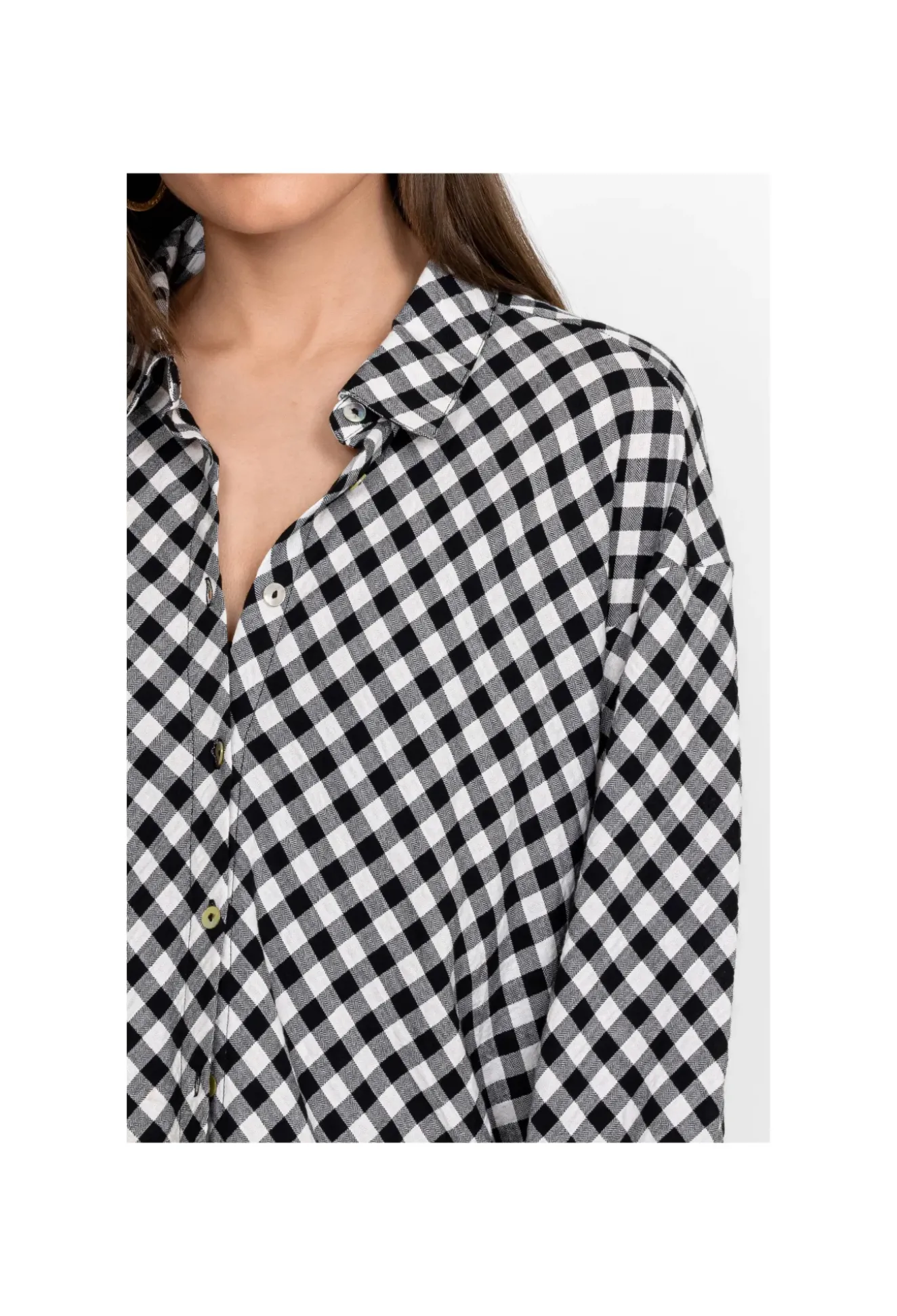 High Low Button Shirt