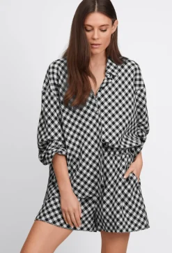 High Low Button Shirt