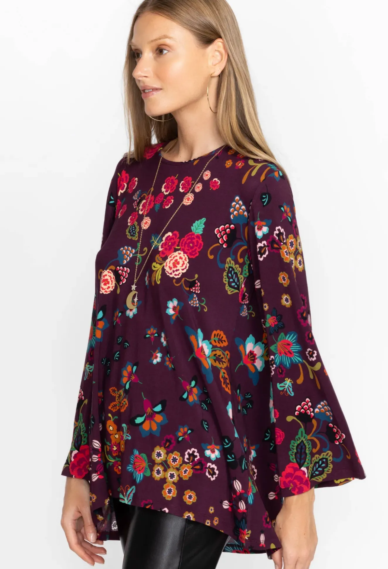 High Neck Swing Tunic