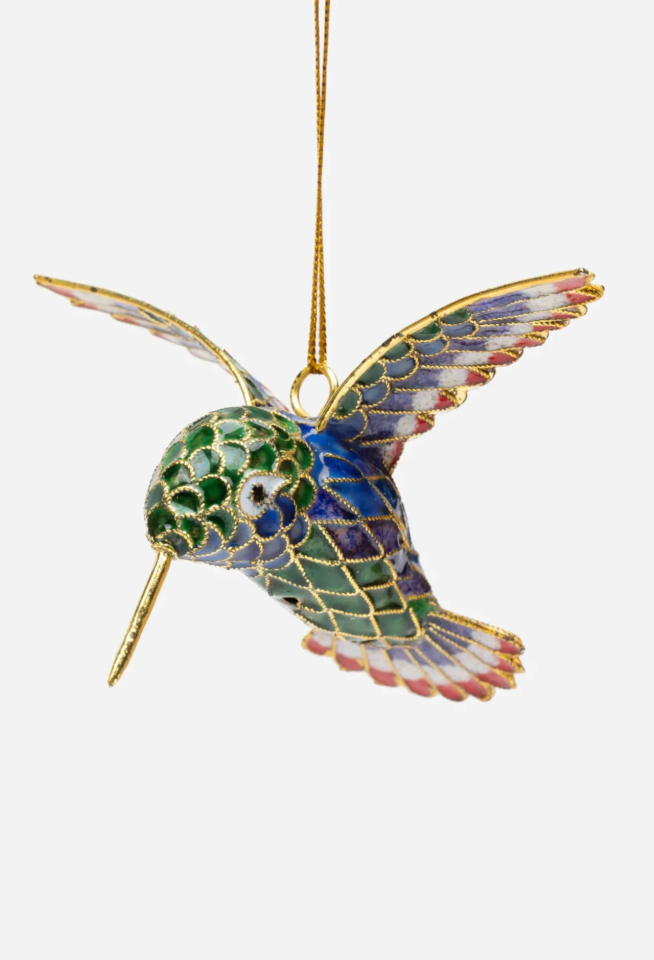 Hummingbird Cloisonne Ornament