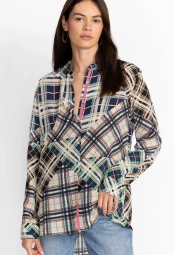 Idora Patchwork Button Down Shirt