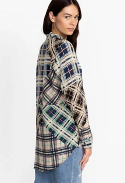 Idora Patchwork Button Down Shirt
